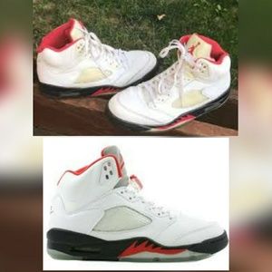 retro 5 "fire red"